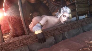 The Tauren and Jaina Proudmoore engage in hot, passionate sex