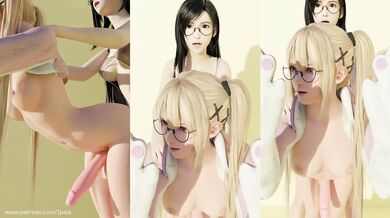 Tifa and Marie have their asses played by an asshole named A03