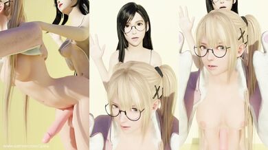 Tifa and Marie have their asses played by an asshole named A03