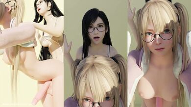 Tifa and Marie have their asses played by an asshole named A03