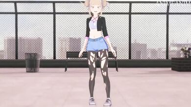 Midoriya Izuku gets fucked by the quirkless Himiko Toga in a My Hero Academia orgy!