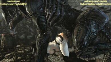 Miranda Lawson gets her body invaded by deadly Alien Xenomorphs in this erotic hentai porn video