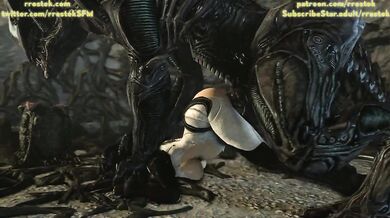 Miranda Lawson gets her body invaded by deadly Alien Xenomorphs in this erotic hentai porn video