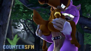 Werehog and Amy Stick It Out With Counter-SFSM on Their Hentai Fuck Adventure