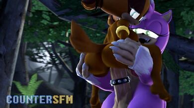 Werehog and Amy Stick It Out With Counter-SFSM on Their Hentai Fuck Adventure