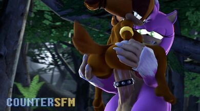 Werehog and Amy Stick It Out With Counter-SFSM on Their Hentai Fuck Adventure