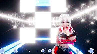 Miku Hatsune and Haku Yuki from Vocaloid have a sweet, creamy adventure in this MMD animated hentai video