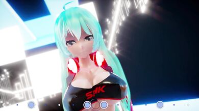 Miku Hatsune and Haku Yuki from Vocaloid have a sweet, creamy adventure in this MMD animated hentai video
