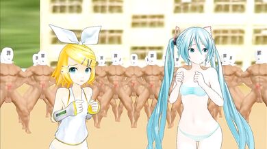 The Ultimate Love Triangle - Miku and Rin Gangbang with Zienzoa