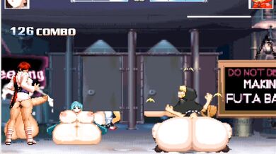 Super Futa Ryougi Shiki and her Giant Balls fucks Bulleta in a steamy hentai PORN video