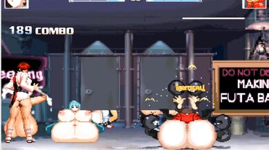 Super Futa Ryougi Shiki and her Giant Balls fucks Bulleta in a steamy hentai PORN video