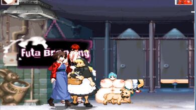 Super Futa Ryougi Shiki and her Giant Balls fucks Bulleta in a steamy hentai PORN video