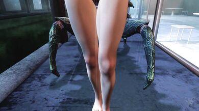 Amidst the dark city streets, Tifa is ambushed by a towering monster with insatiable appetite