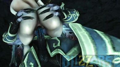 Battle of the Elements - Alexstrasza and MalGanis, two fierce leaders clash in a steamy magical showdown!