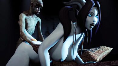 Slutty MILFs Monster Encounter with White Tentacles FM