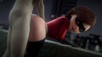 The Incredible Anal Helen Parr (Full-on Super Blowjob)