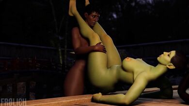 Horny Female Orc Fucked By A Giant Monster