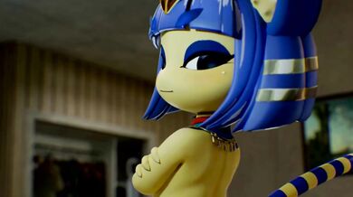 The sexy anime characters Sun and Salia, along with their friend Ankha, have a passionate threesome with Judy in this hot PMV