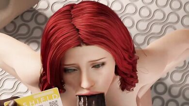 Watch as the sexy Black Widow takes on a new mission, using her gaming skills to blow a lucky guy in this hentai POV blowjob