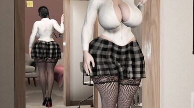 This is a hentai PORN video featuring a sexy step-mom and her poisonous stepsister JK