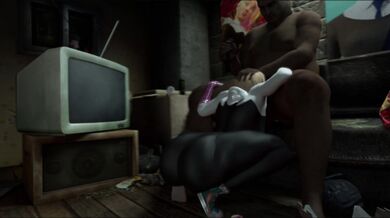 Watch Gwen get deepthroated by a hot stranger while her boyfriend watches from the side in this NTR angle 2-way video [0Zman]