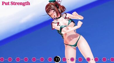 The Hentai MMD Goddess gets fucked by a hero in God-ish Maya