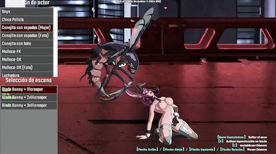 The Naughty Adventures of the Black-Eyed Blade Bunny and Her Cute Bat Companion