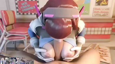 Heros Erotic Adventure: DVa Titty Fuck Mets