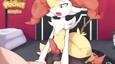 Watch as Braixen, the female Pokémon, gets punched and dominated by a male trainer in this hentai PORN video from Paw Punch Games