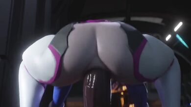 Watch Dva get analized by a mysterious figure and end up blacked out in this intense hentai porn scene!