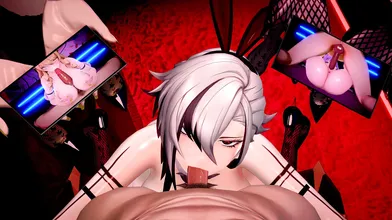 Genshin Impact: Bunny Palace - Arlecchino, Navia and Skirk 4K [Koibito]