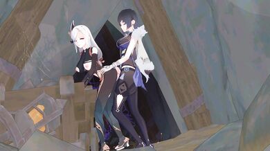 Genshin Impact - Yelan and Shenhe in The Chasm