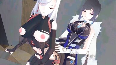 Genshin Impact - Yelan and Shenhe in The Chasm