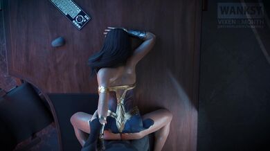 Watch as Wonder Woman tanks it up with her favorite band, Wanksy, in this erotic parody of the iconic superhero!