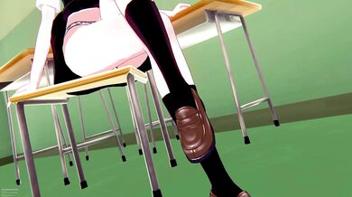 After a long day of work, Kaguya Shinomiya is ready to relax in her sexy shorts Little does she know that the war for her love has just begun