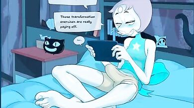 Girlfriends Watch Hentai Porn with Strange Fetish for Giant Pearls 2 [Staerk]