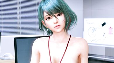 Busty Bimbo in Business Attire Gets Seduced by Her Sexy Co-worker