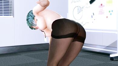 Busty Bimbo in Business Attire Gets Seduced by Her Sexy Co-worker