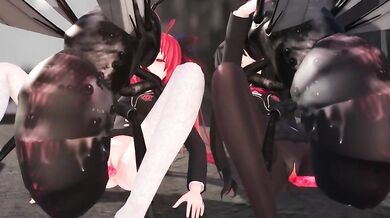 Watch the insect invasion of a young lady who gets fucked by giant cockroaches in this hentai porn video!