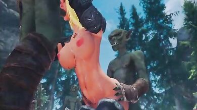 The Goblins attacked without warning, surrounding the helpless victim in a vicious ambush