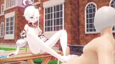 MILF Theresa cant resist her desires and masturbates to a random man in the street - AKT