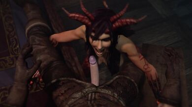 Wrestling with a dark goddess: Xana (darkdreamsvr) brings you to your knees in the wrestling ring!