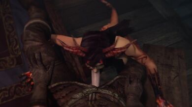 Wrestling with a dark goddess: Xana (darkdreamsvr) brings you to your knees in the wrestling ring!