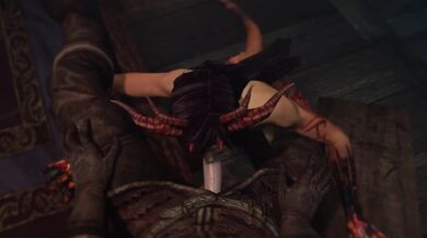 Wrestling with a dark goddess: Xana (darkdreamsvr) brings you to your knees in the wrestling ring!