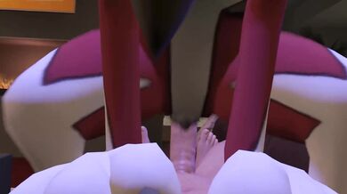 The Naughty Werewolf and the Curvy Maiden (A Lycanroc x Fang and Fantasy Adventure)