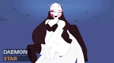 I am a sexy demon warrior, ready to ravage your body with my fiery passion! Come and worship me, mortal!