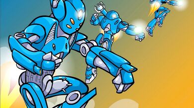 Pilot Lieutenant Daphne Cassiopeia gets rewarded with a juicy cumshot after battling alien monsters in her Starship Titus x Mobile Armor Division