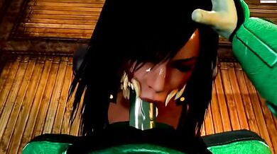 Watch Mileena enjoy a juicy blowjob from her best friend in Ver1 2 (Friendship) edition