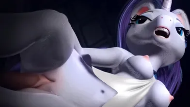 My little pony – Rarity, the horny unicorn who loves to ride her big dick!