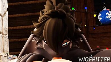 Sexy Asian Babe Gives Flawless Blowjob to Dominant Man with a Wig in His Mouth